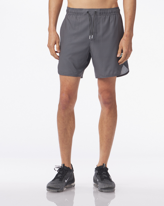 Luka Short Charcoal Micro Houndstooth