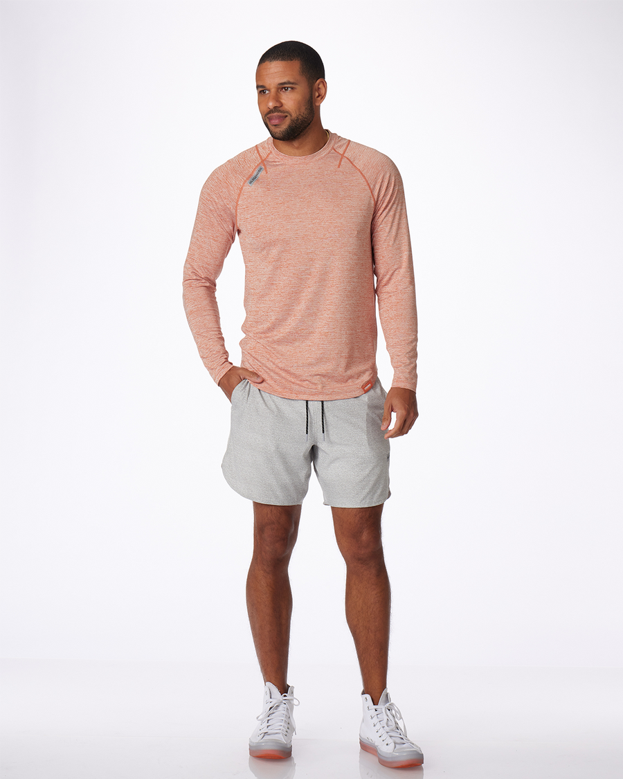 Enzo LS Tee Sunset Heather